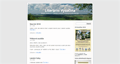 Desktop Screenshot of literarnivysocina.com