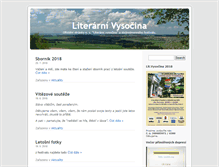 Tablet Screenshot of literarnivysocina.com